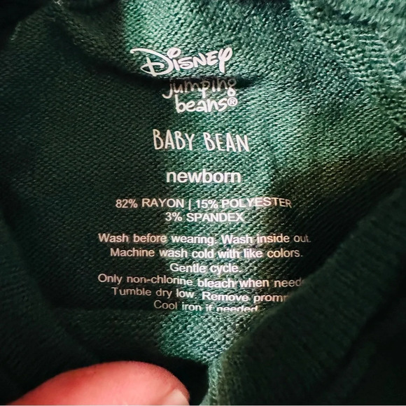 Disney Jumping beans Christmas Mickey Mouse pajamas size 0-3 months - Picture 3 of 3